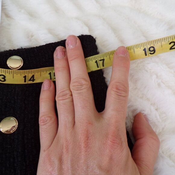 NWT MNG wool blend tweed skirt M - Picture 6 of 8